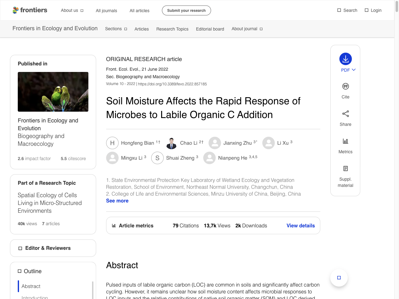 Preview of Soil Moisture Affects the Rapid Response of Microbes to Labile Organic C Addition, accessed July 30, 2025,