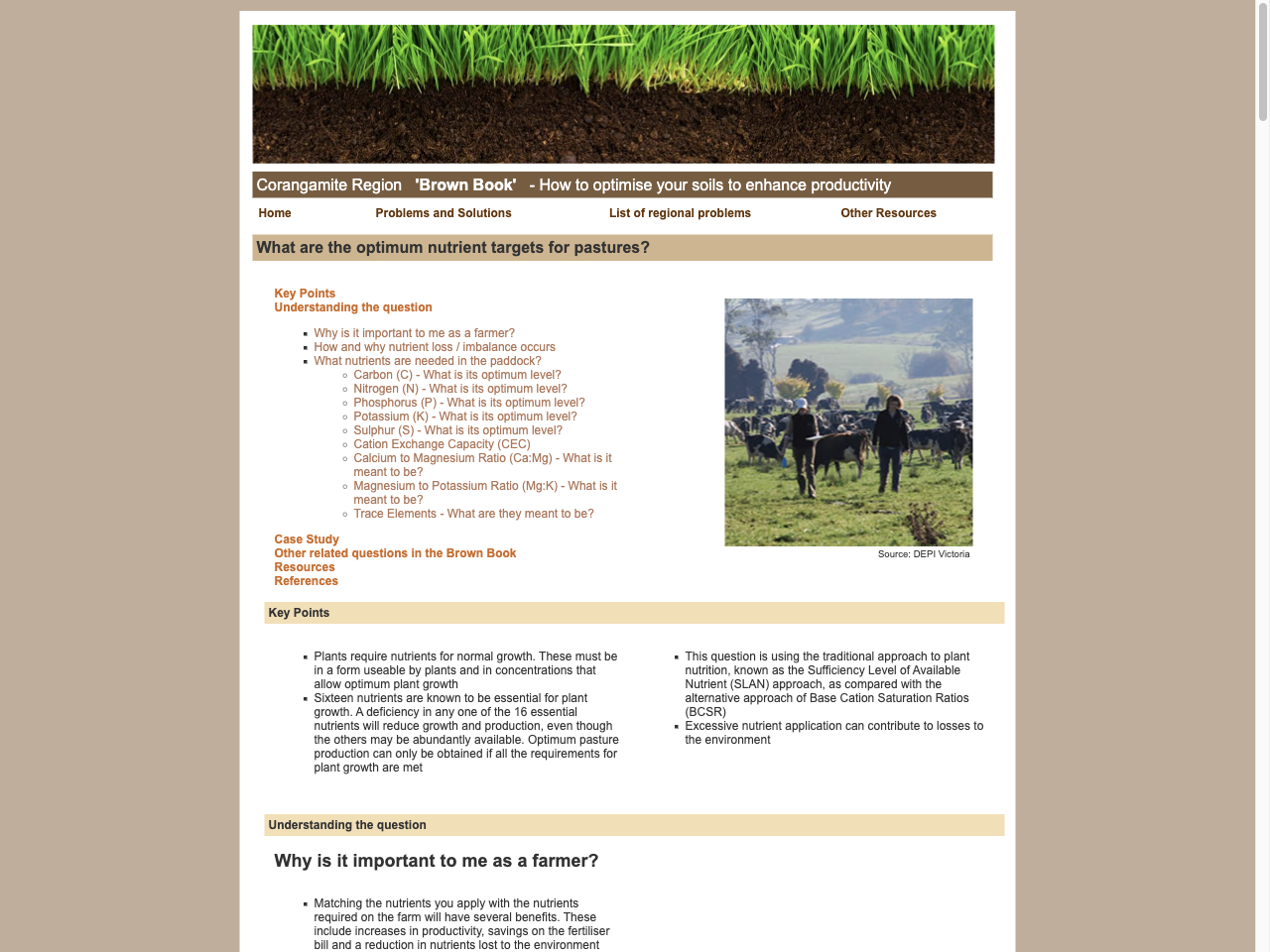 Preview of What are the optimum nutrient targets for pastures? - Soil Health Knowledgebase, accessed August 5, 2025, 