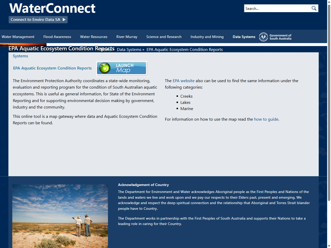 Preview of EPA Aquatic Ecosystem Condition Reports - Home - WaterConnect, accessed July 13, 2025
