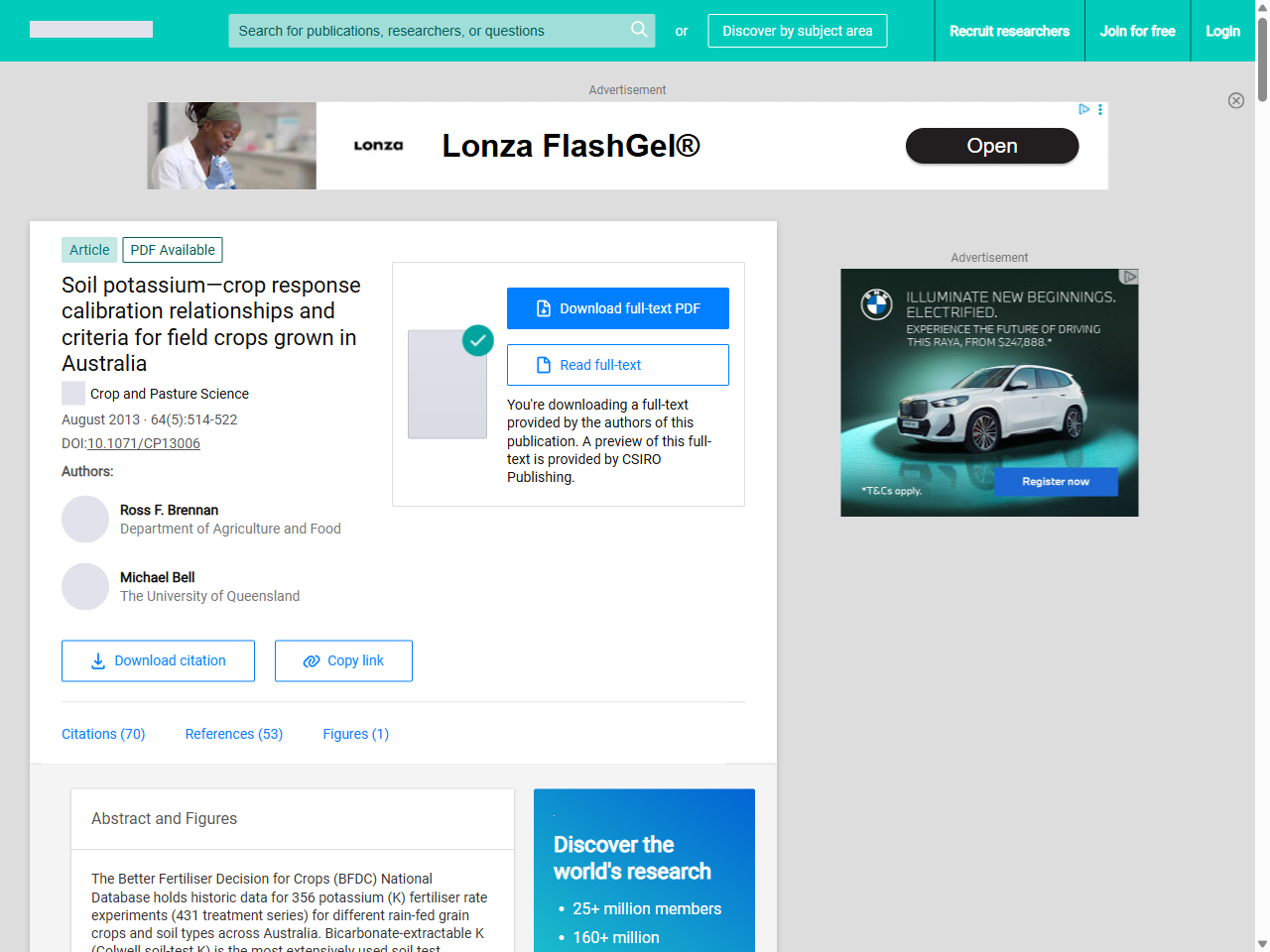 Preview of (PDF) Soil potassium—crop response calibration relationships and criteria for field crops grown in Australia - ResearchGate, accessed July 18, 2025, 