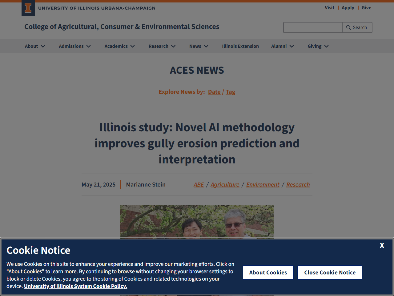 Preview of Illinois study: Novel AI methodology improves gully erosion prediction and interpretation, accessed July 27, 2025, 