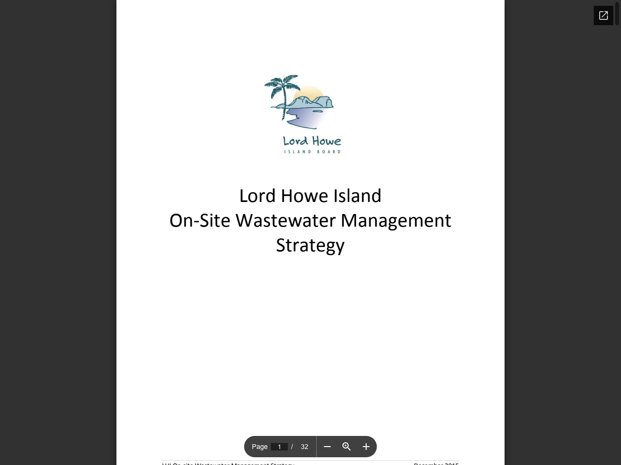 Preview of Lord Howe Island On-Site Wastewater Management Strategy, accessed August 3, 2025, 