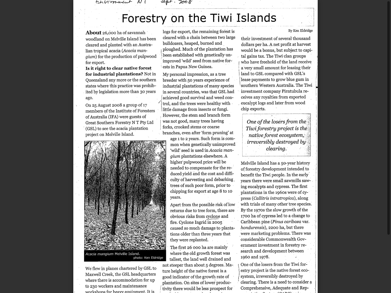 Preview of Additional Information: Forestry and mining operations on the Tiwi Islands, accessed July 31, 2025