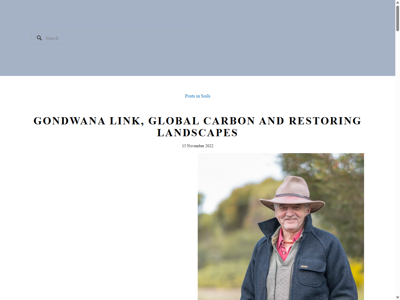 Preview of Soils — Landscape restoration and carbon - AGRONOMO, accessed July 26, 2025