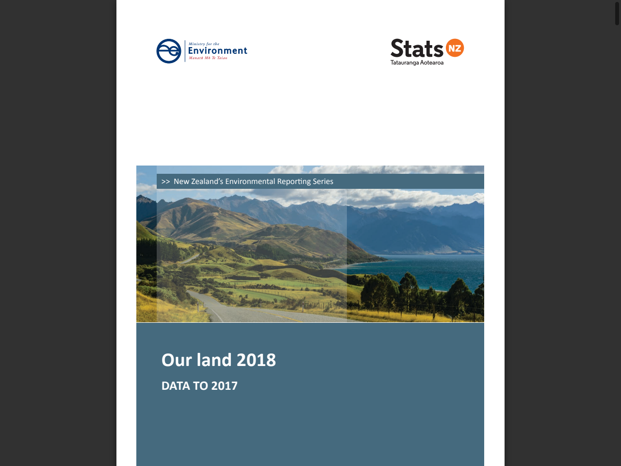 Preview of Our land 2018 - Ministry for the Environment, accessed July 7, 2025, 