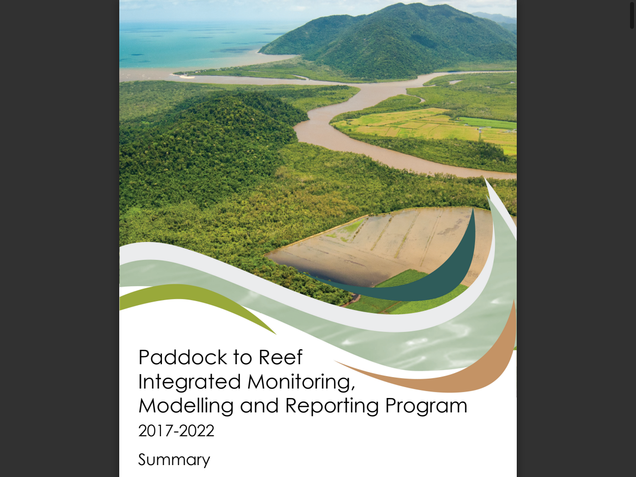Preview of Paddock to Reef Integrated Monitoring, Modelling and Reporting Program Summary, accessed July 18, 2025,