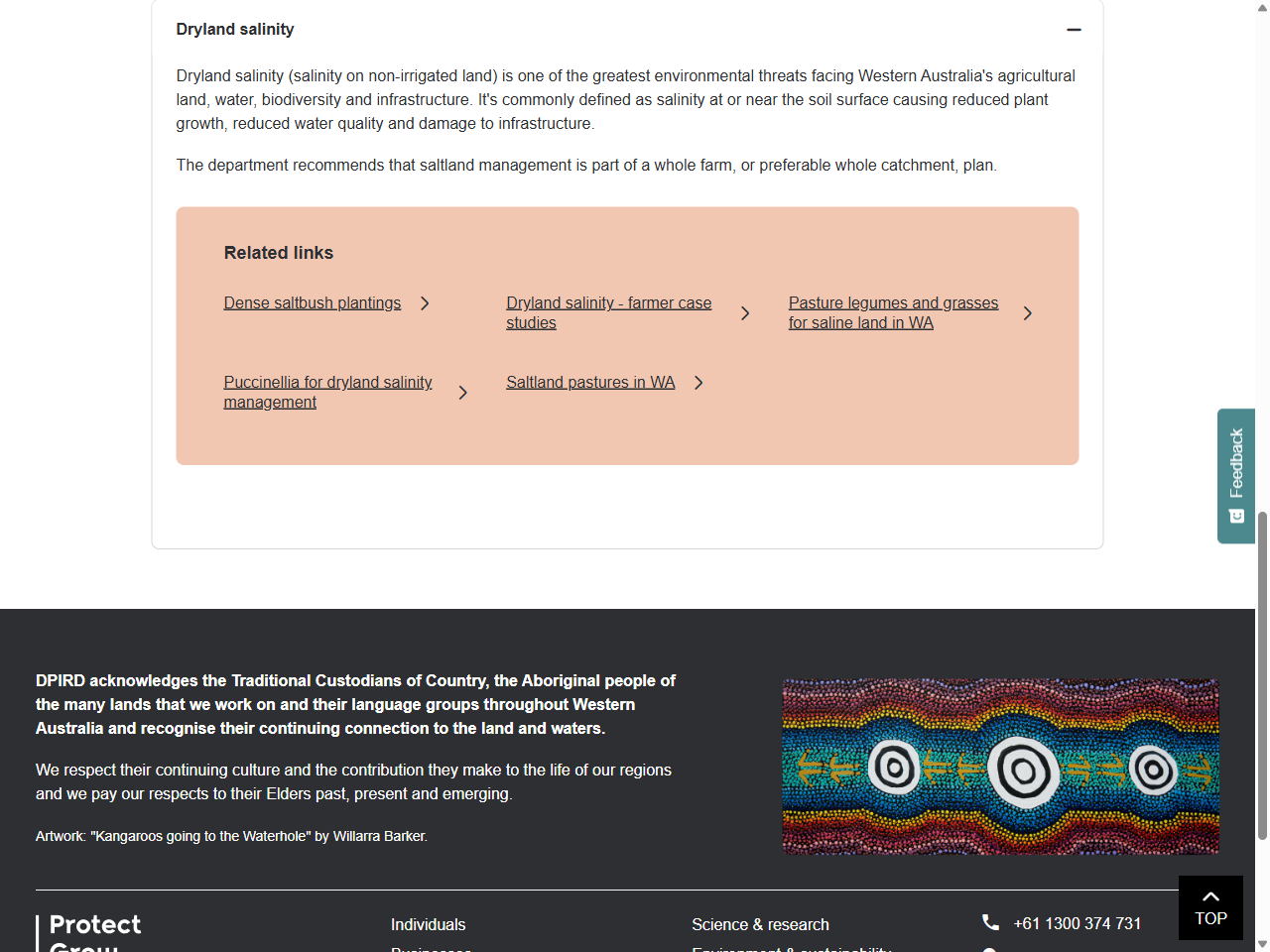 Preview of Dryland salinity in Western Australia | Agriculture and Food, accessed July 25, 2025,