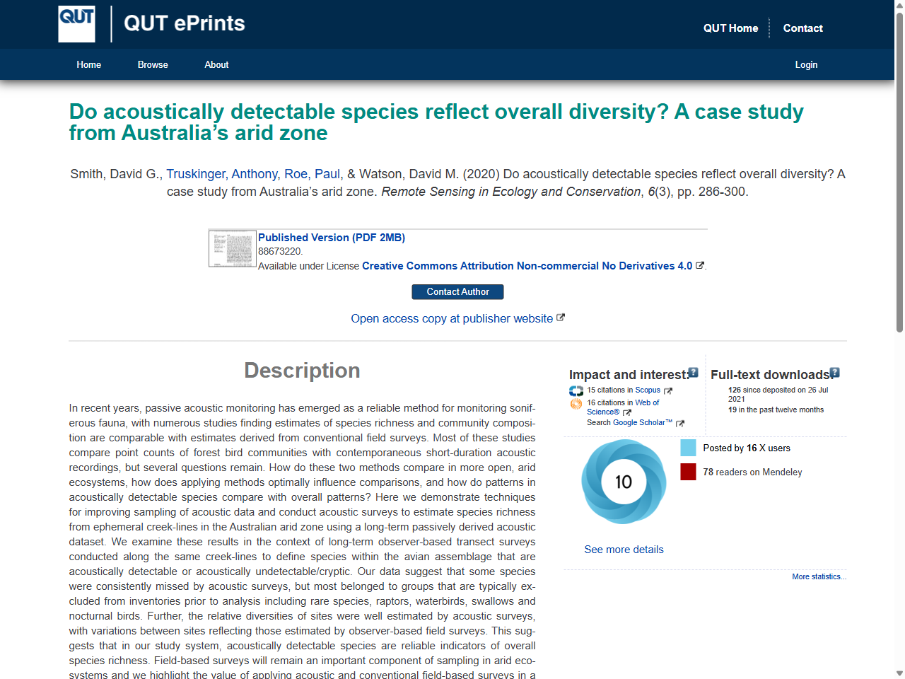 Preview of The Australian Acoustic Observatory, accessed August 28, 2025