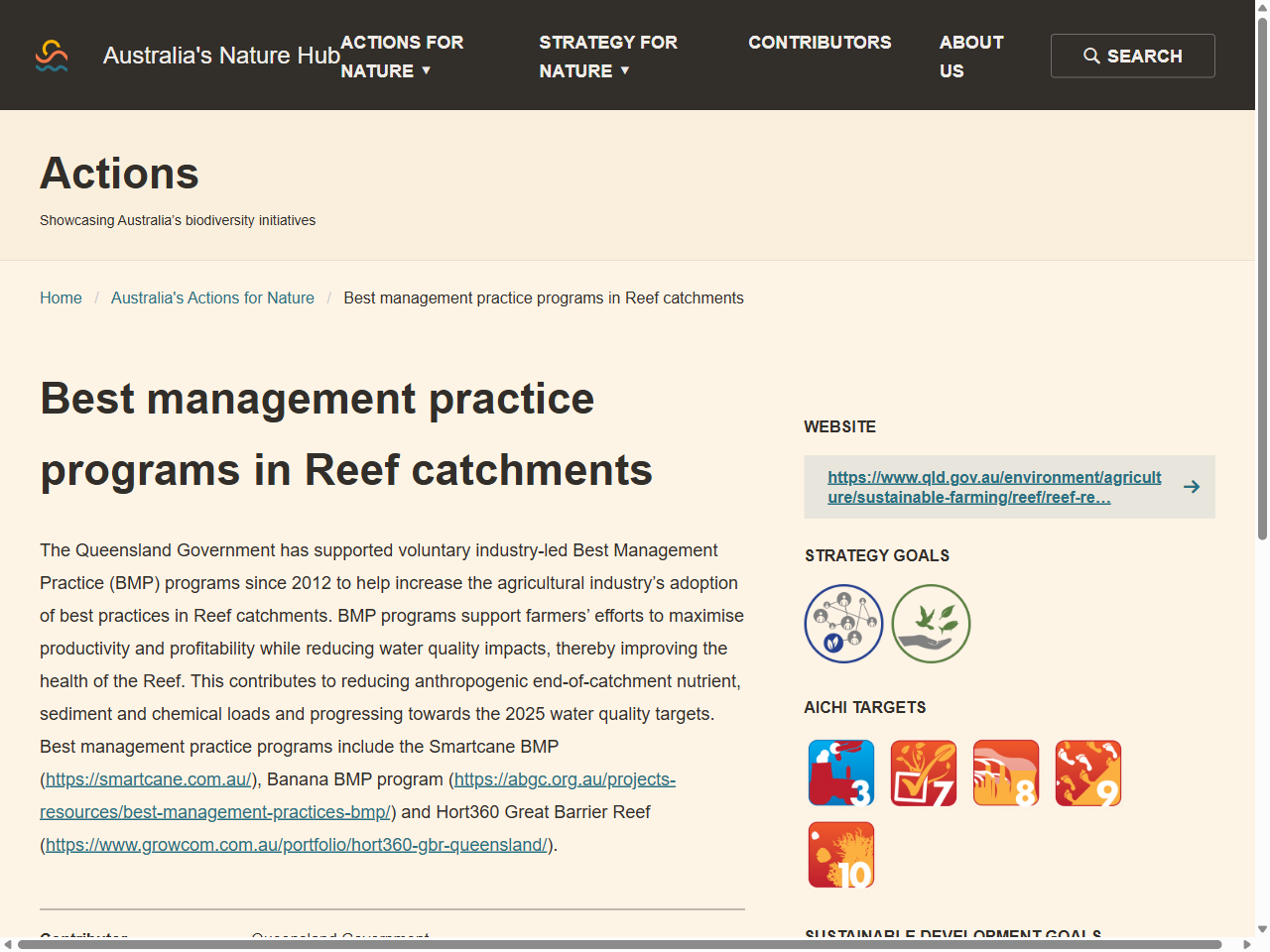 Preview of Best management practice programs in Reef catchments - Australia's Nature Hub, accessed July 18, 2025,