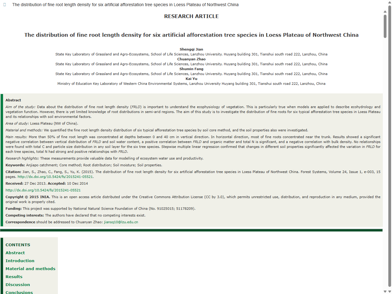 Preview of Paper: Deep ripping after topsoil return affects root proliferation and floristic diversity in a restored biodiverse forest after bauxite mining - Australian Centre for Geomechanics, accessed May 15, 2025