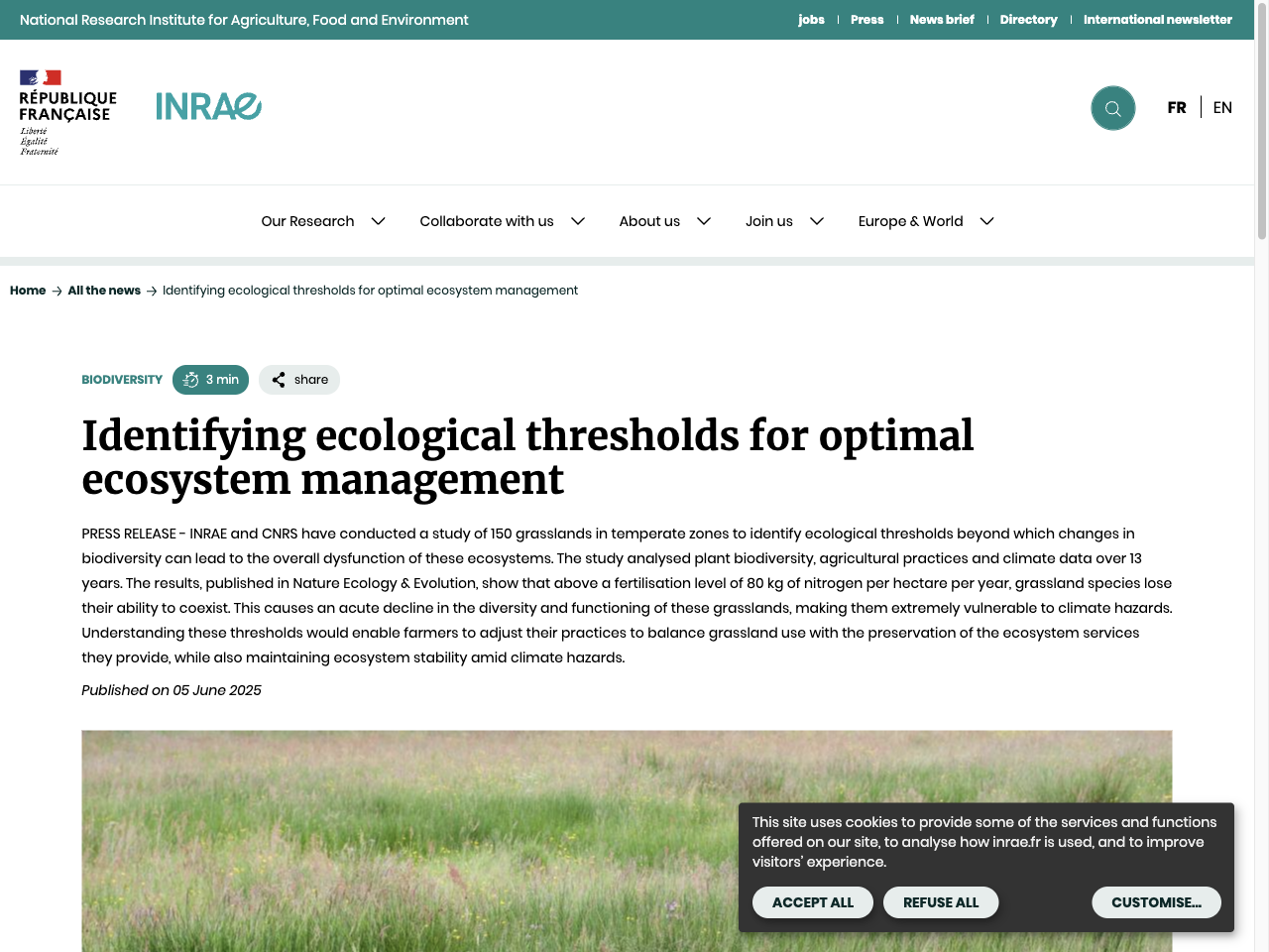 Preview of Identifying ecological thresholds for optimal ecosystem management - INRAE, accessed August 5, 2025, 