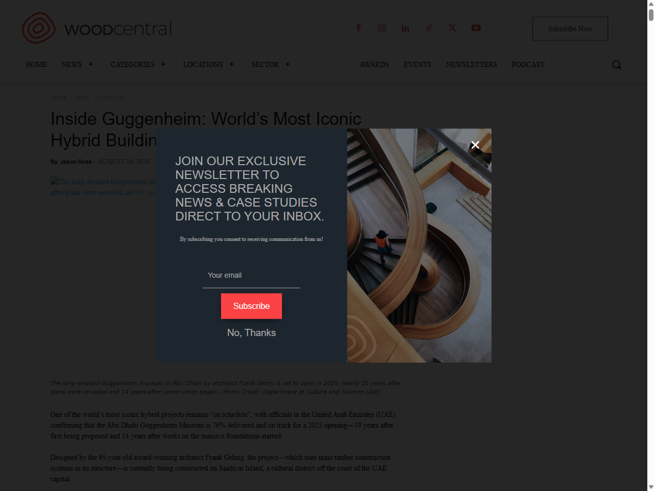 Preview of News Hub | Wood Central Updates, accessed July 31, 2025