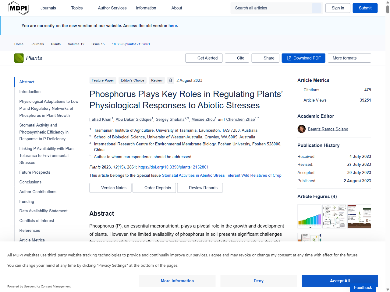 Preview of Phosphorus Plays Key Roles in Regulating Plants' Physiological Responses to Abiotic Stresses - MDPI, accessed July 23, 2025,