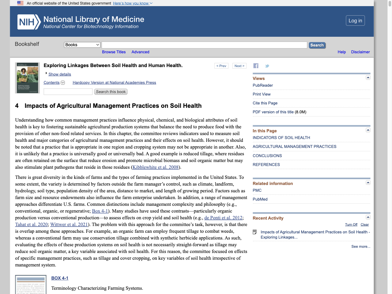 Preview of Impacts of Agricultural Management Practices on Soil Health - NCBI, accessed May 11, 2025
