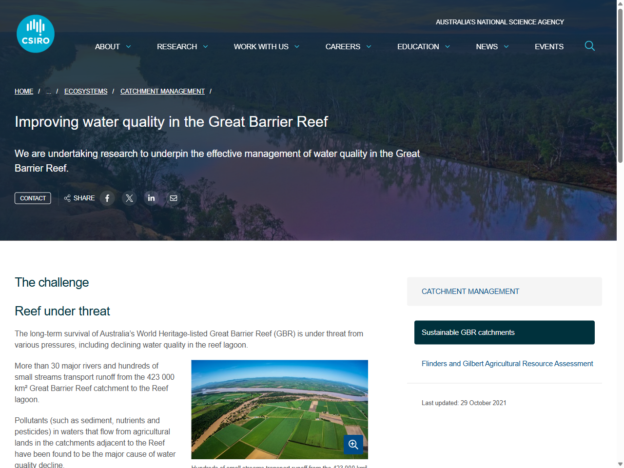 Preview of Improving water quality in the Great Barrier Reef - CSIRO, accessed July 22, 2025,