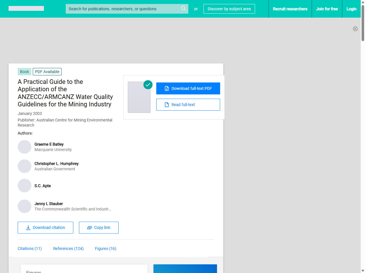 Preview of Aquatic ecosystems in post-mining landscapes: Technical paper, accessed August 1, 2025