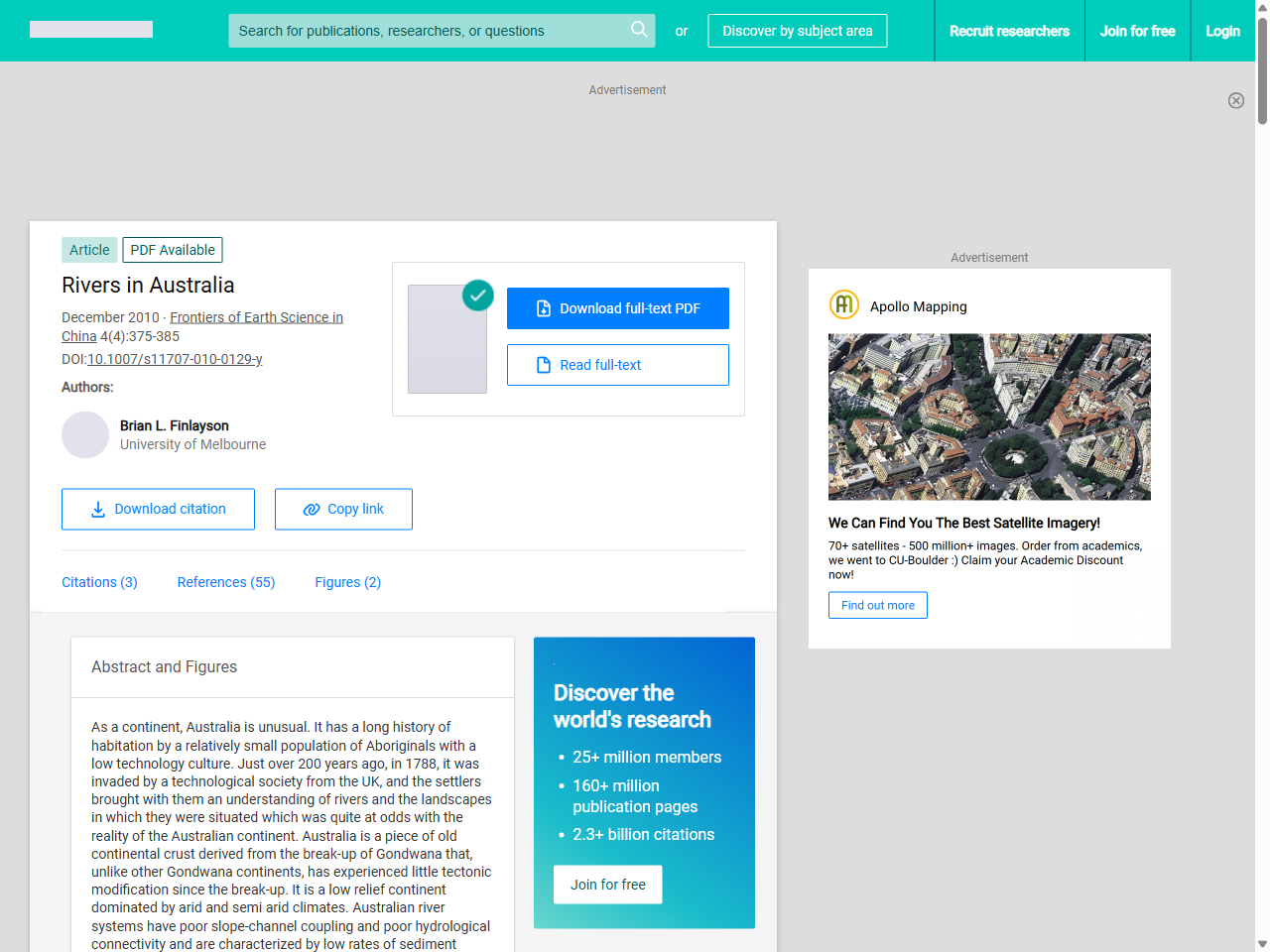 Preview of (PDF) Rivers in Australia - ResearchGate, accessed July 16, 2025,