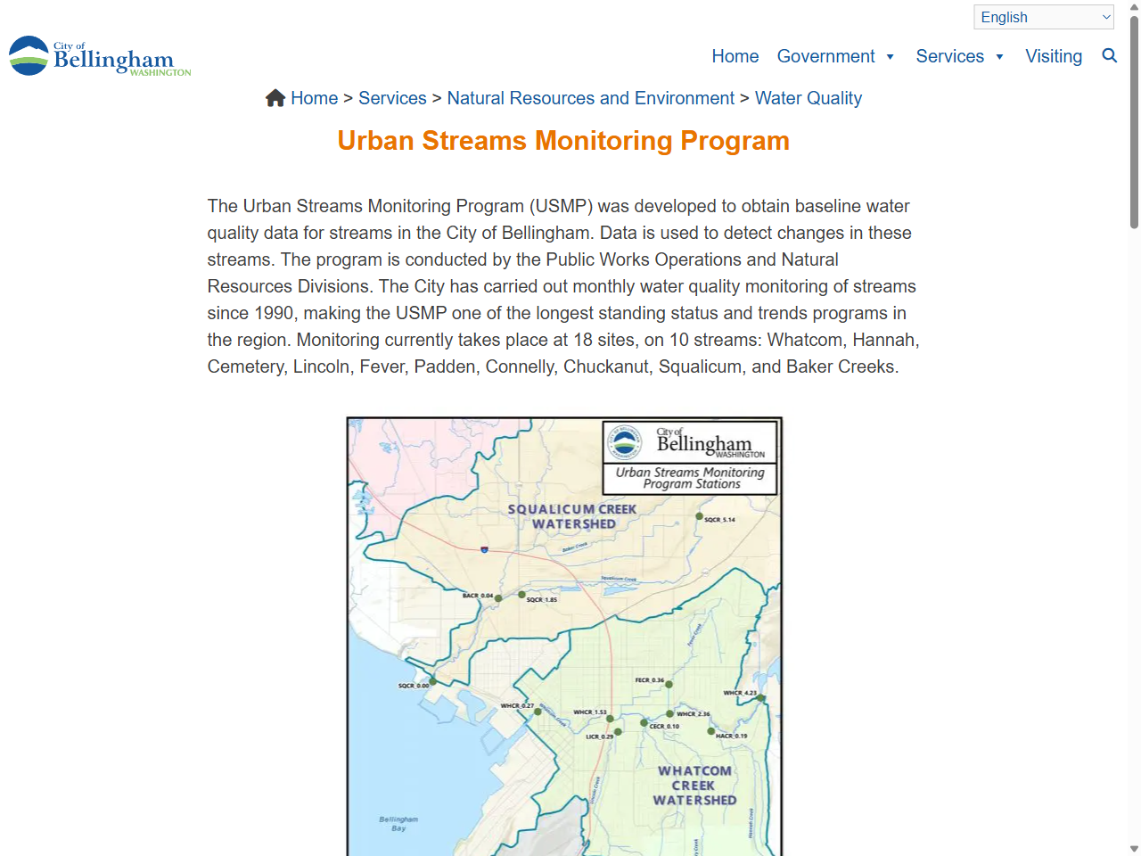 Preview of Urban Streams Monitoring Program - City of Bellingham, accessed July 13, 2025, 
