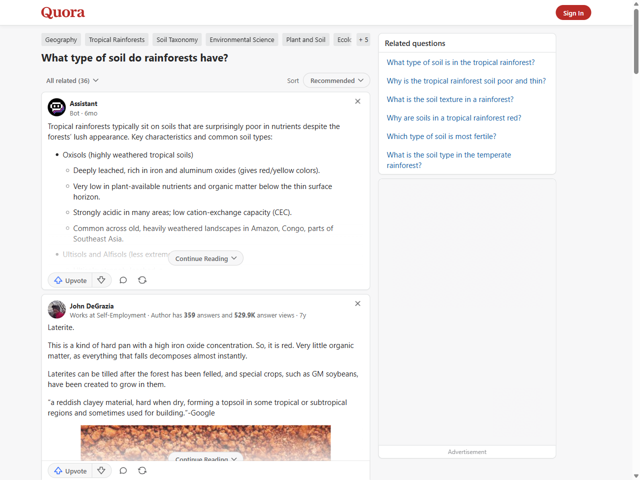 Preview of Why are the tropic rainforest soils poor in nutrients? - Quora, accessed July 22, 2025