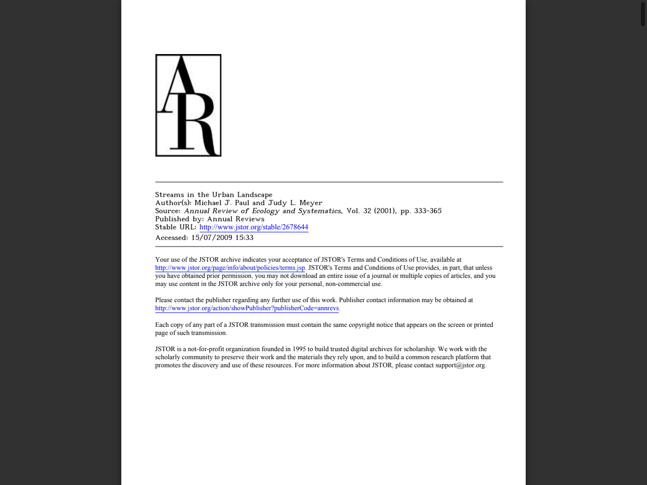 Preview of Streams in the Urban Landscape - Sarasota County Water Atlas, accessed July 13, 2025, 