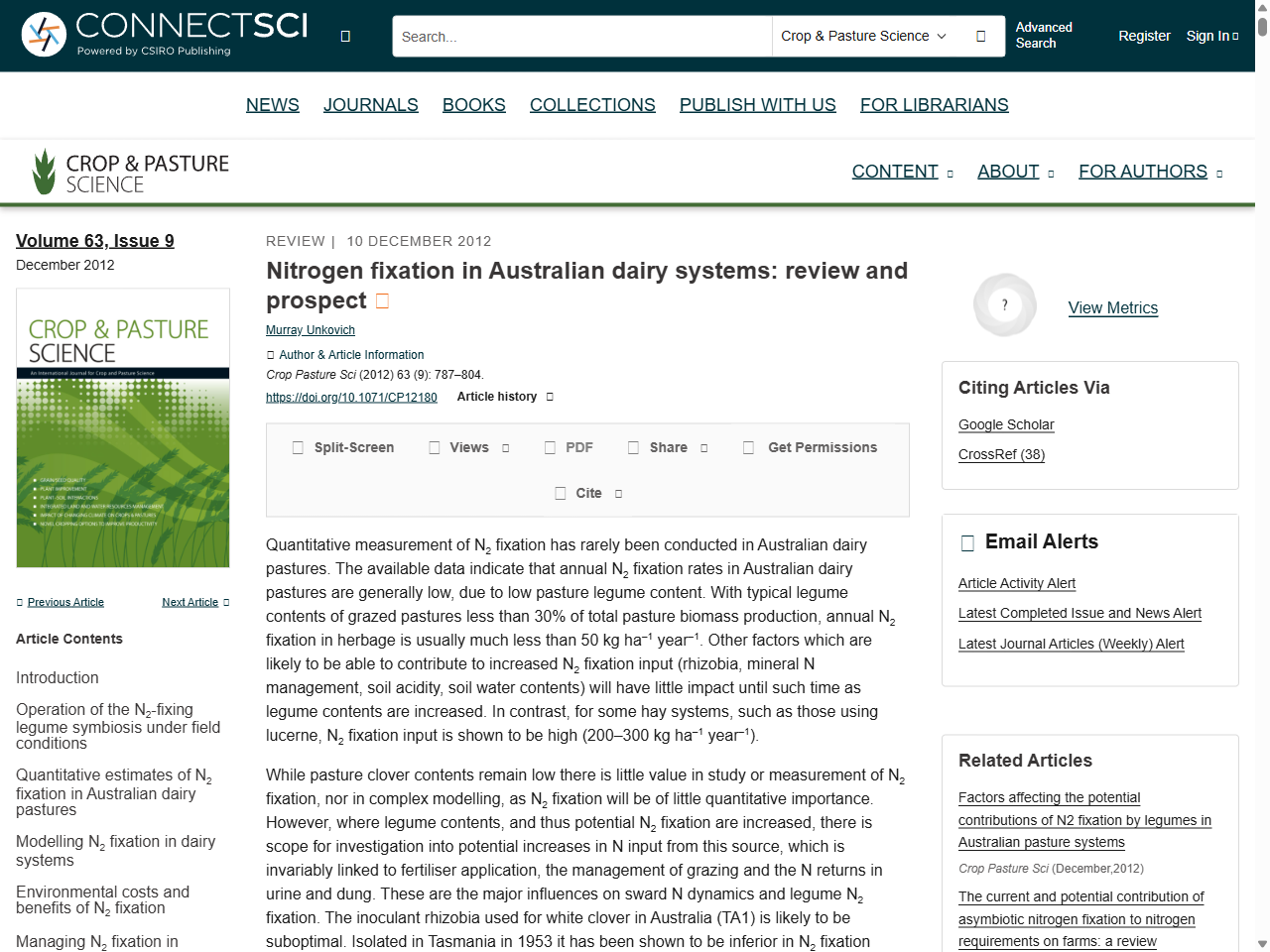 Preview of Nitrogen fixation in Australian dairy systems: review and prospect - CSIRO Publishing, accessed August 8, 2025