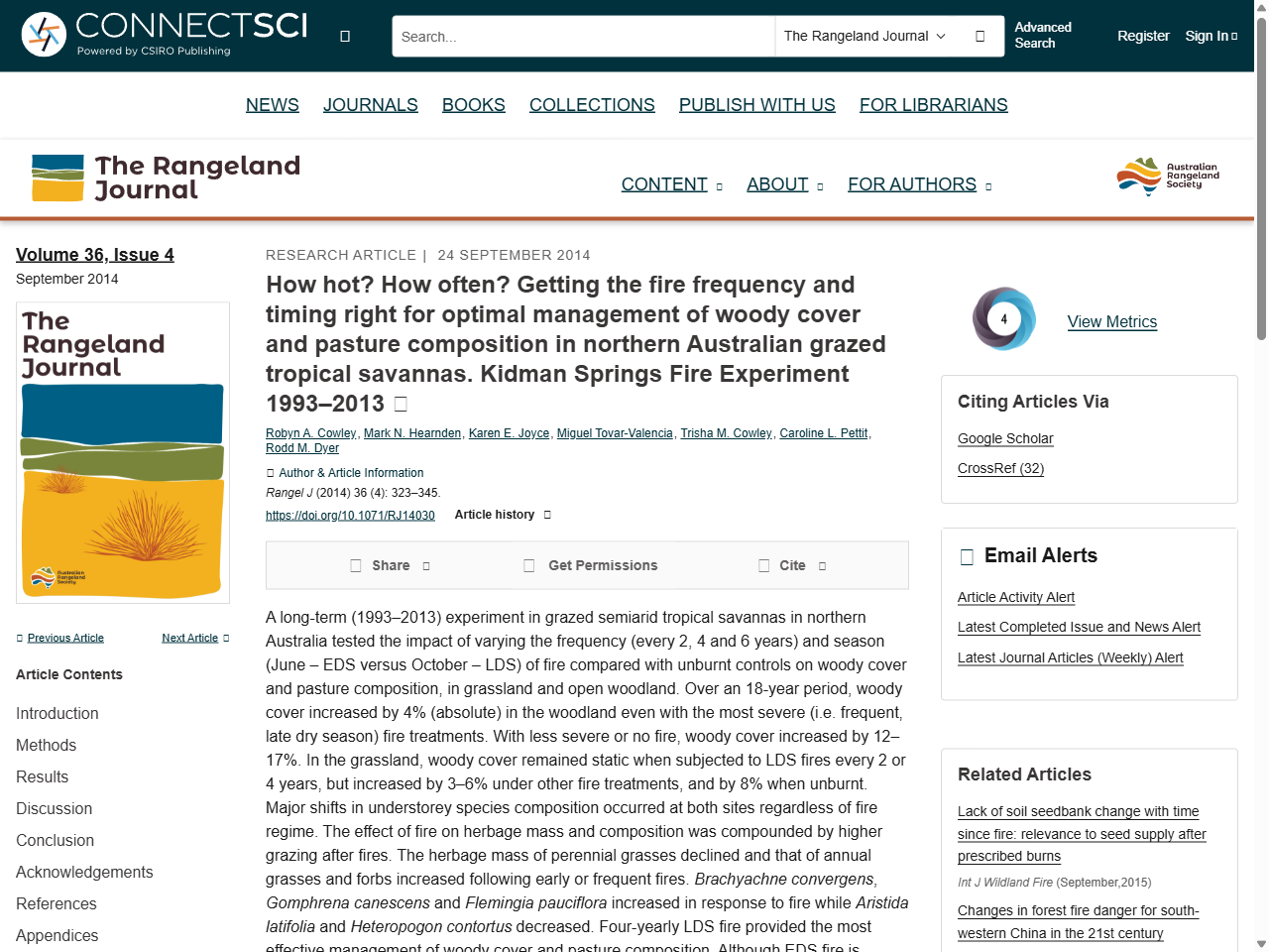 Preview of The Rangeland Journal - CSIRO PUBLISHING, accessed May 14, 2025, 