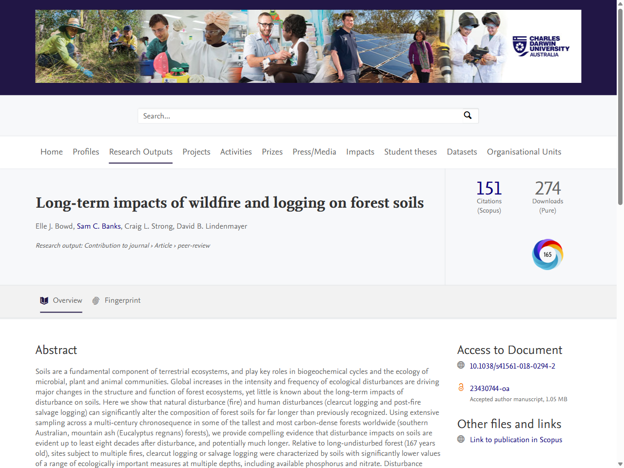 Preview of Long-term impacts of wildfire and logging on forest soils - Charles ..., accessed August 9, 2025, 