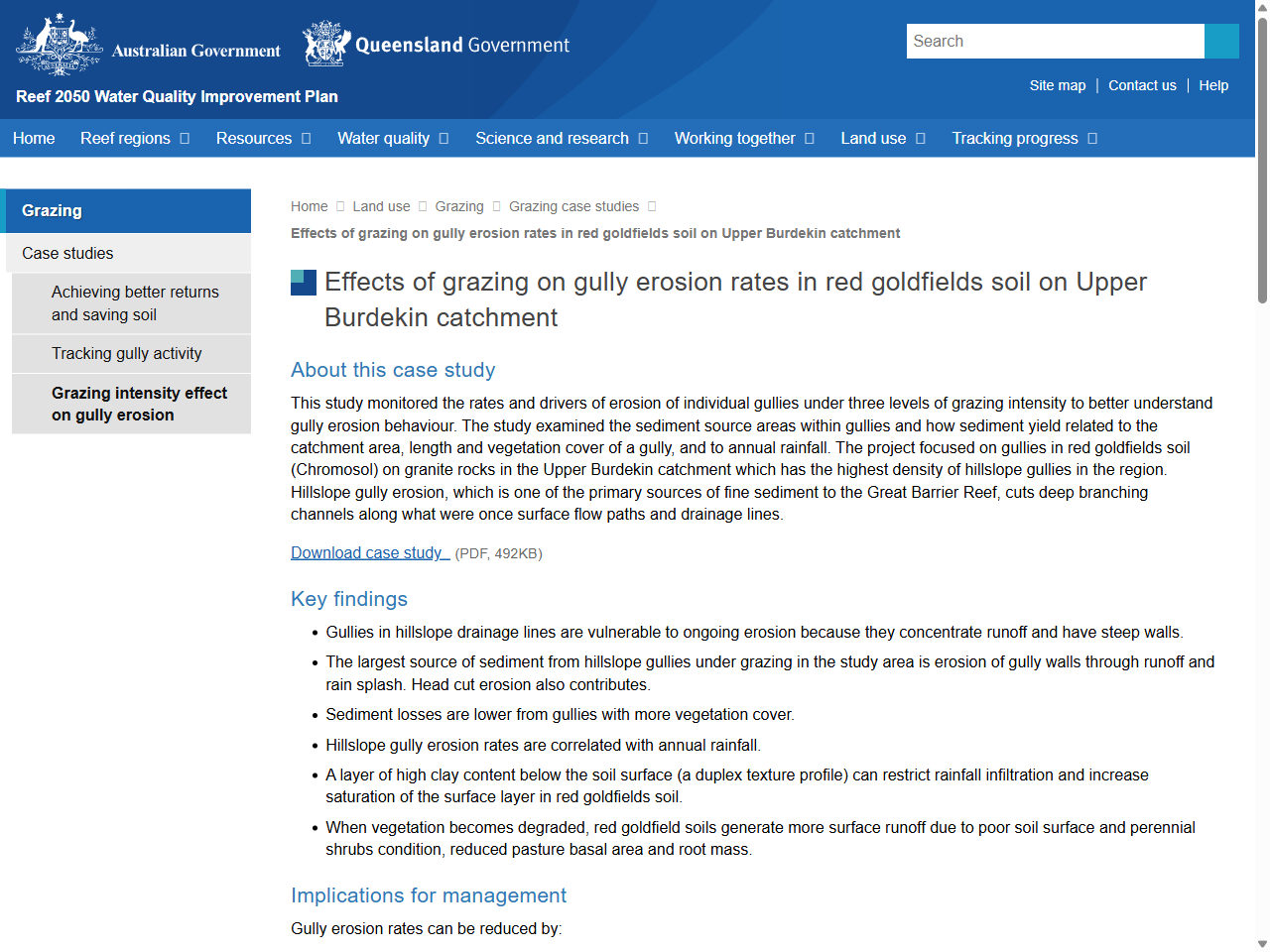 Preview of Effects of grazing on gully erosion rates in red goldfields soil on ..., accessed May 13, 2025