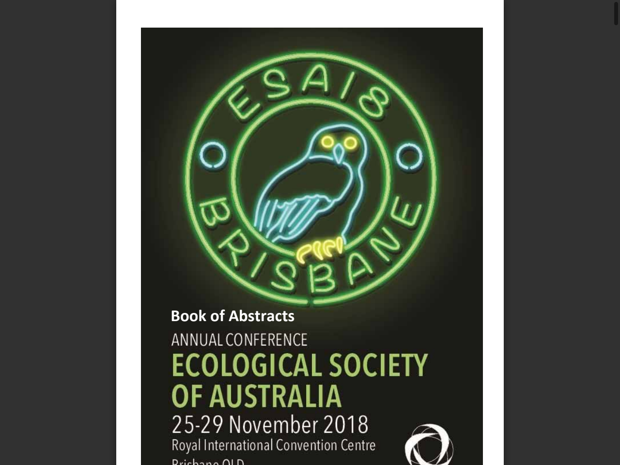 Preview of Book of Abstracts - DBCA Library - Department of Biodiversity, Conservation and Attractions, accessed August 2, 2025, 