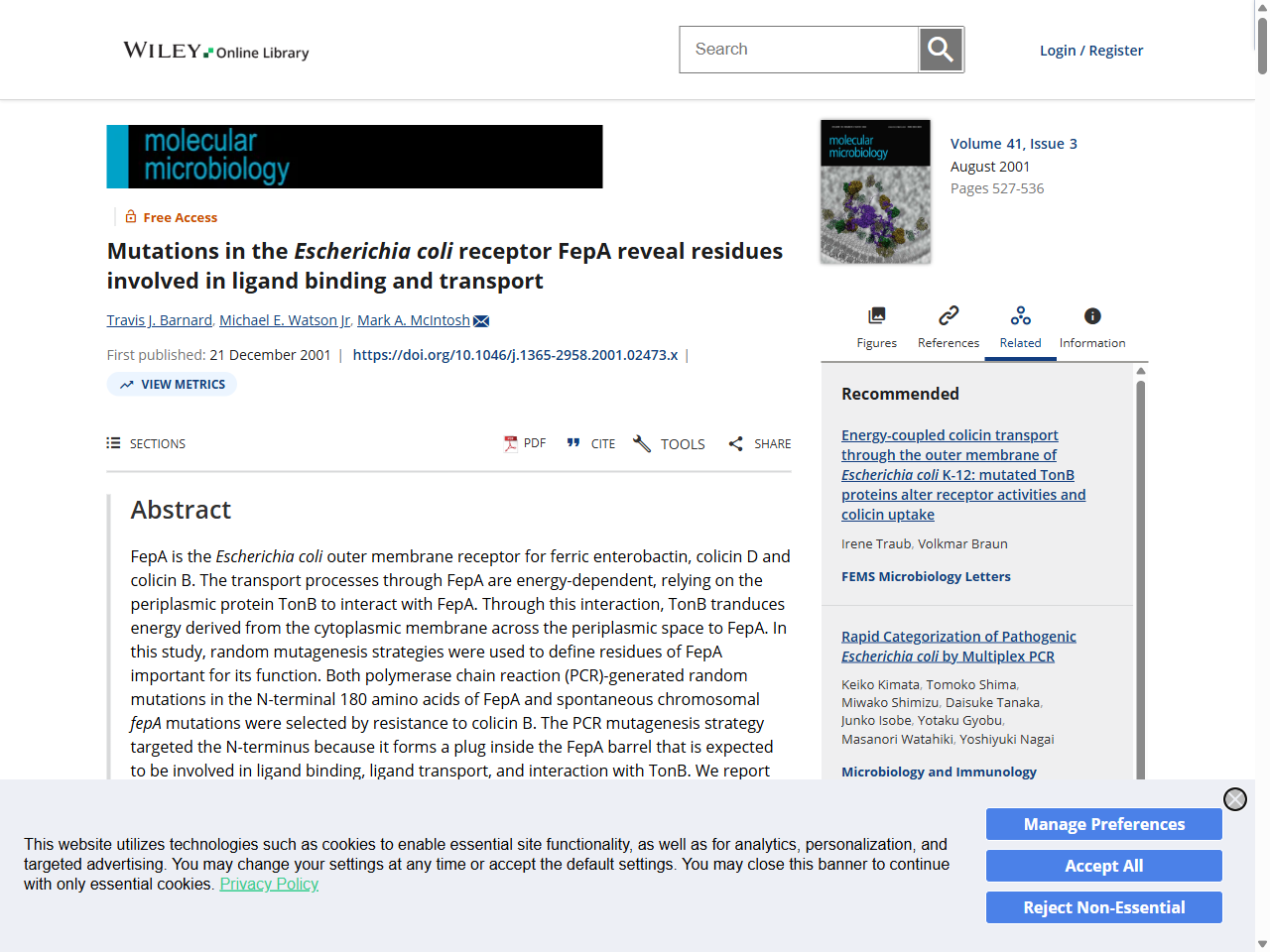 Preview of Phylogenetic structure of unusual aquatic microbial formations in Nullarbor caves, Australia