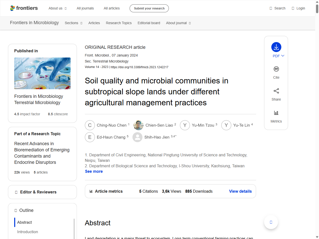 Preview of Soil quality and microbial communities in subtropical slope lands under different agricultural management practices - PubMed Central