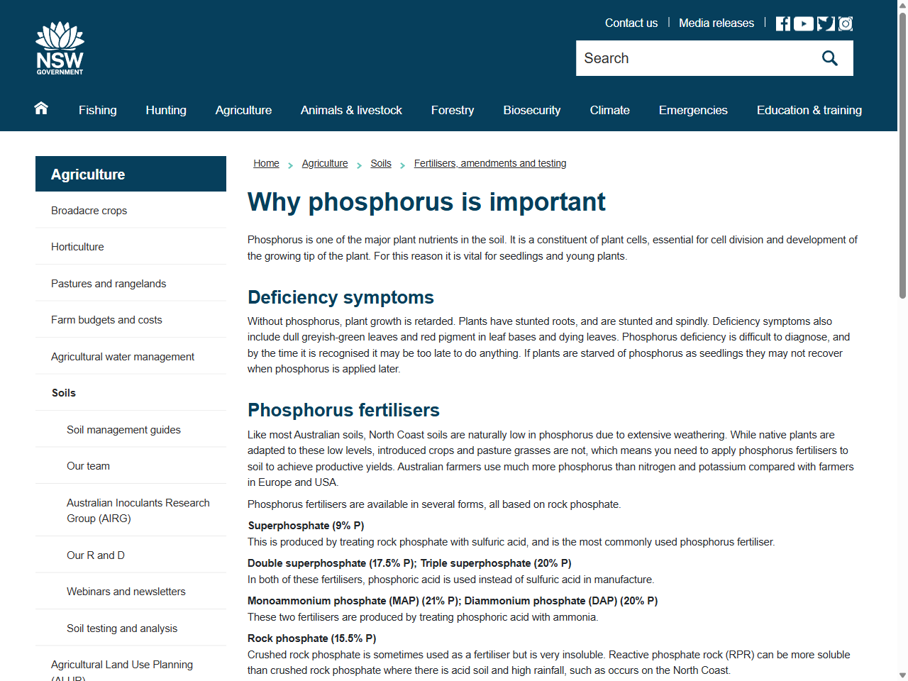Preview of Why phosphorus is important - NSW Department of Primary Industries, accessed August 4, 2025