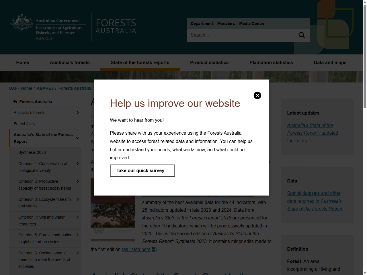 Preview of Criteria and Indicators for Sustainable Forest Management in Victoria, accessed July 20, 2025, 