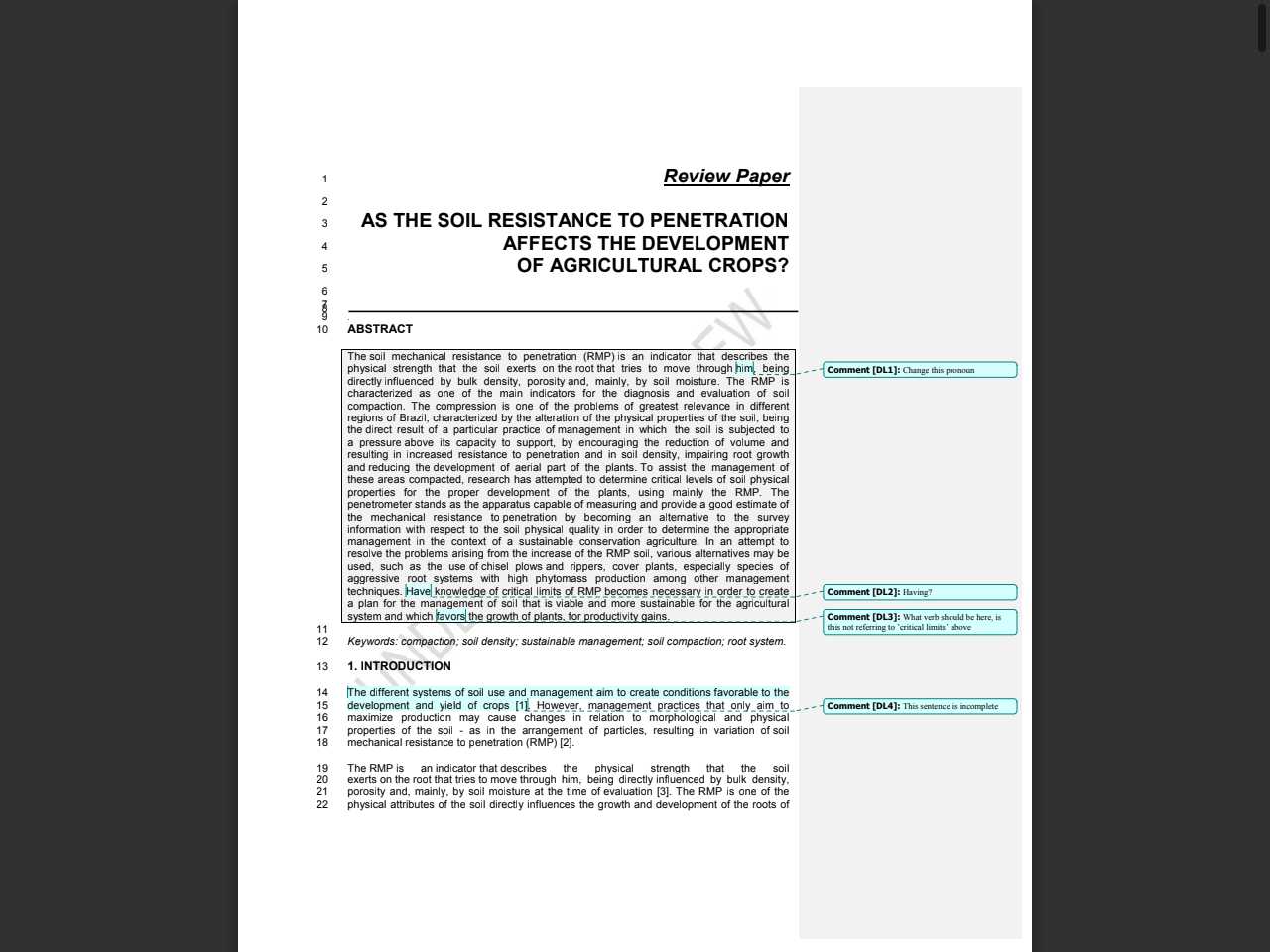 Preview of Review Paper AS THE SOIL RESISTANCE TO PENETRATION AFFECTS THE DEVELOPMENT OF AGRICULTURAL CROPS?, accessed August 9, 2025, 
