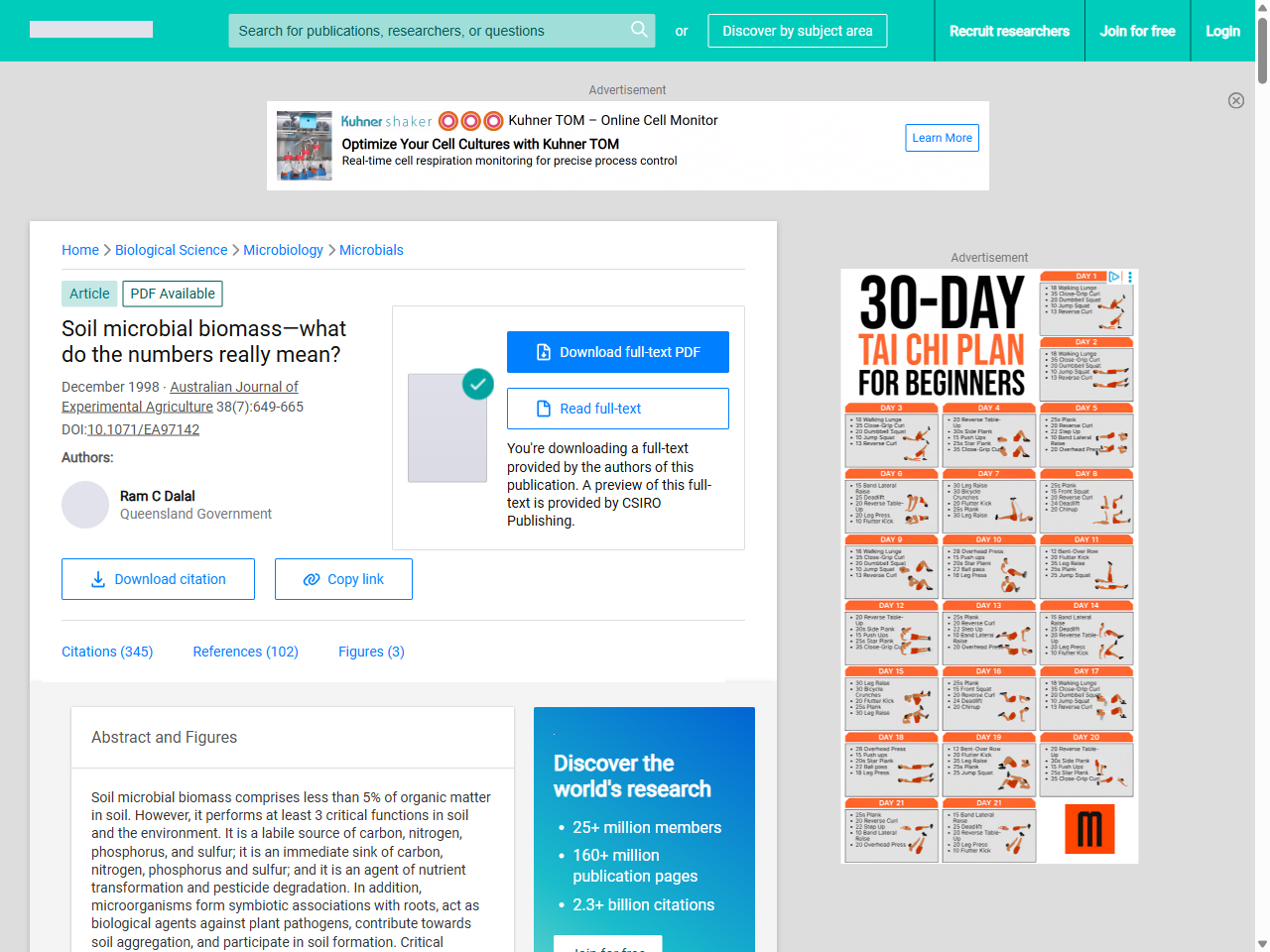 Preview of Soil microbial biomass—what do the numbers really mean? - ResearchGate, accessed August 28, 2025,