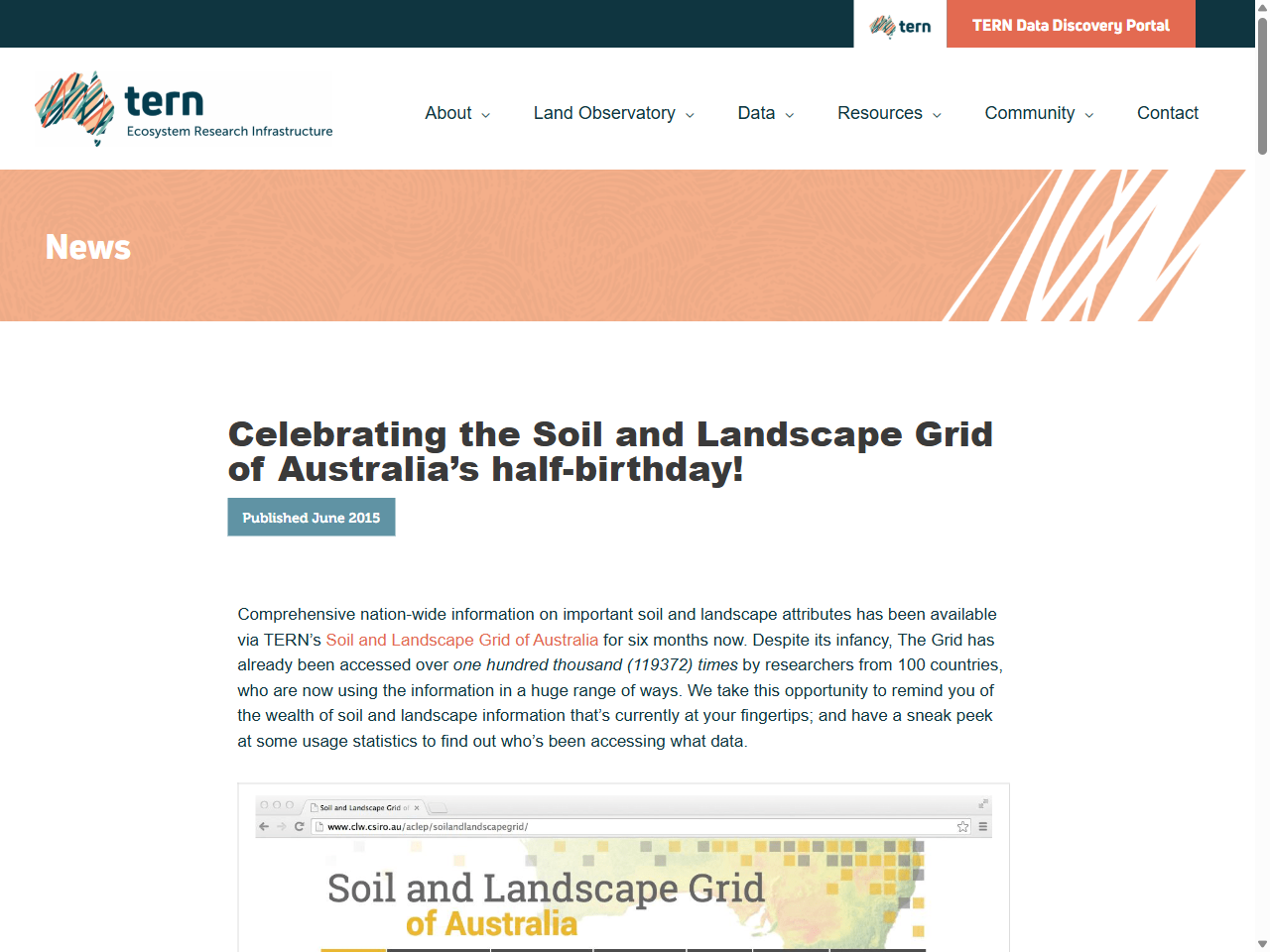 Preview of Celebrating the Soil and Landscape Grid of Australia's half-birthday! - TERN Australia