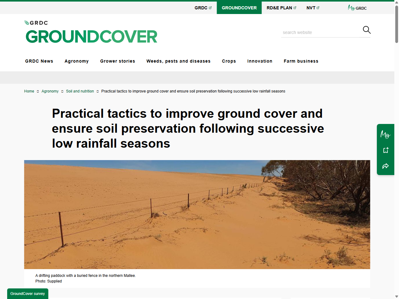 Preview of Fact sheet 4: Groundcover
