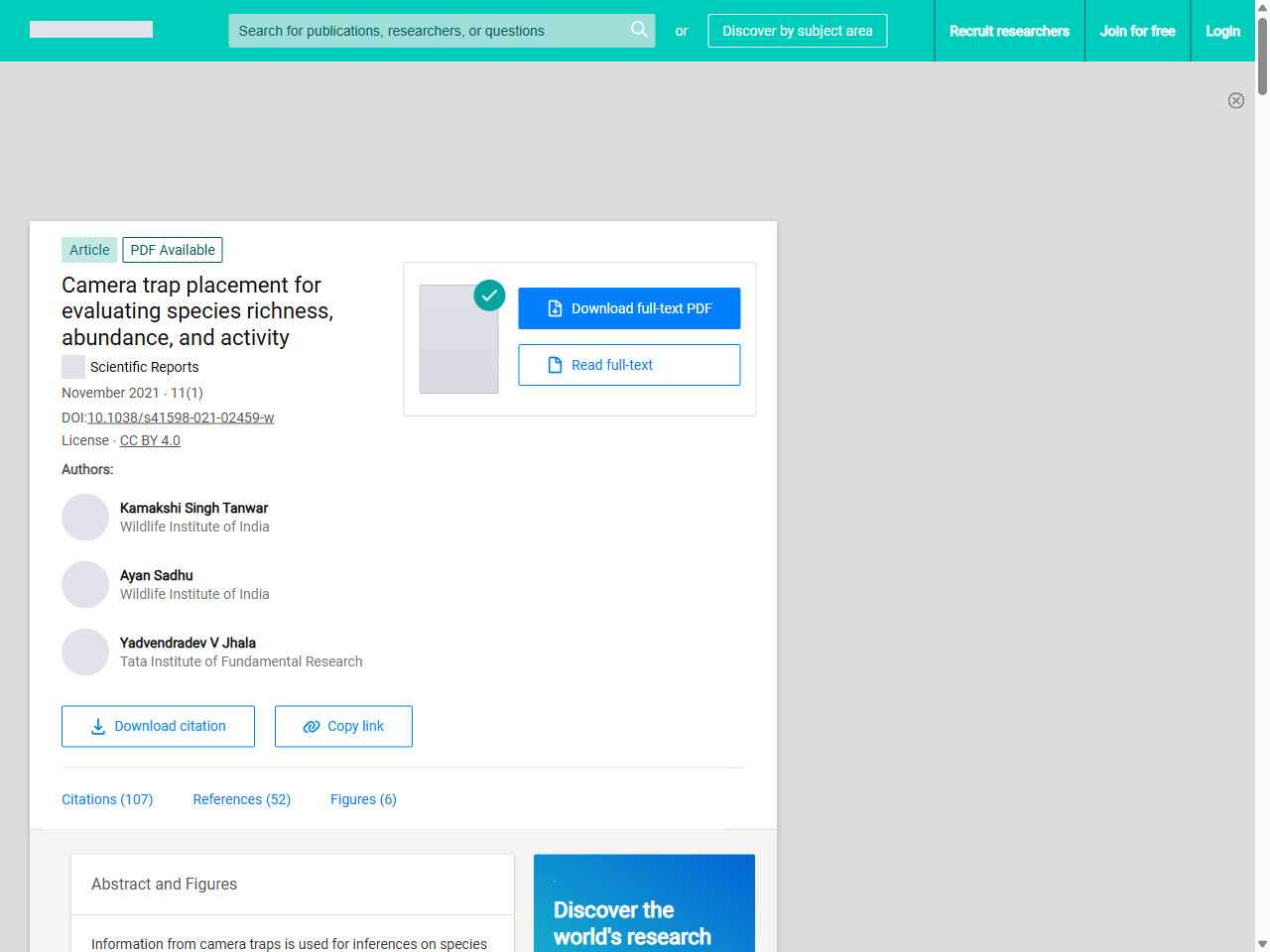 Preview of An oasis in the desert: The potential of water sources as camera trap ...