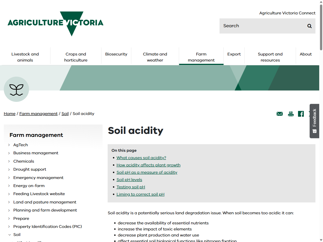 Preview of Agriculture Victoria. (2024). Soil acidity.