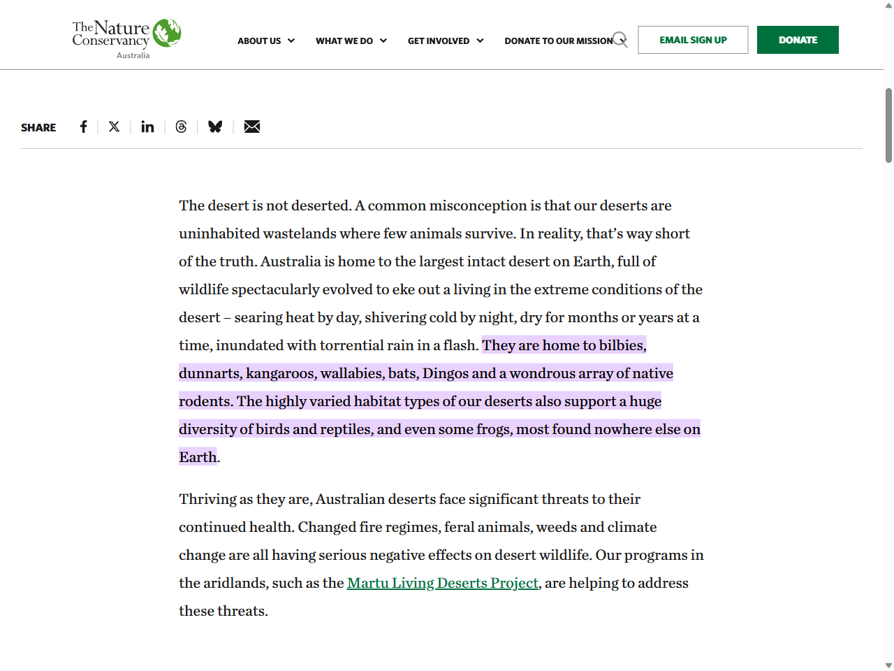 Preview of www.natureaustralia.org.au