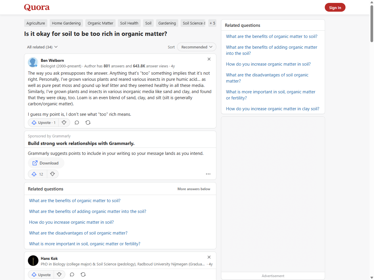 Preview of Too Much Organic Matter - Maine Organic Farmers and Gardeners Association