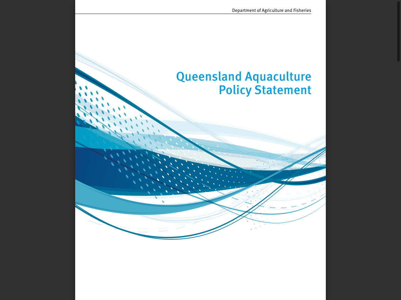 Preview of Queensland Aquaculture Policy Statement - The Queensland ..., accessed August 1, 2025, 
