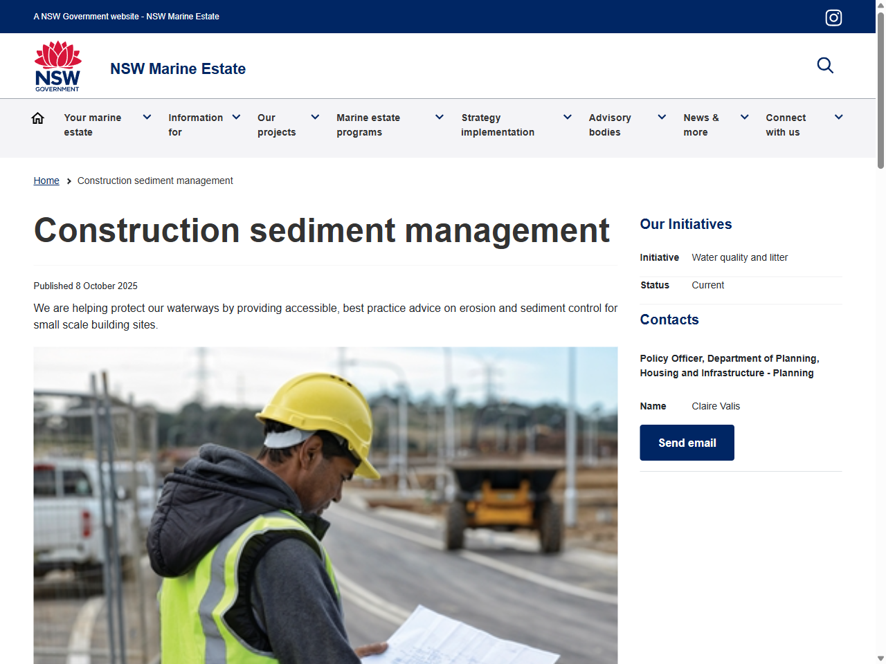 Preview of Construction sediment management - NSW Marine Estate, accessed August 10, 2025,