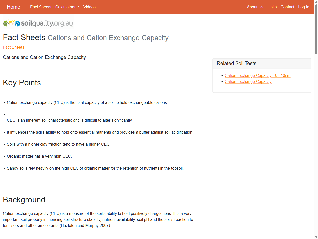 Preview of Cations and Cation Exchange Capacity - Tas | Fact Sheets | soilquality.org.au
