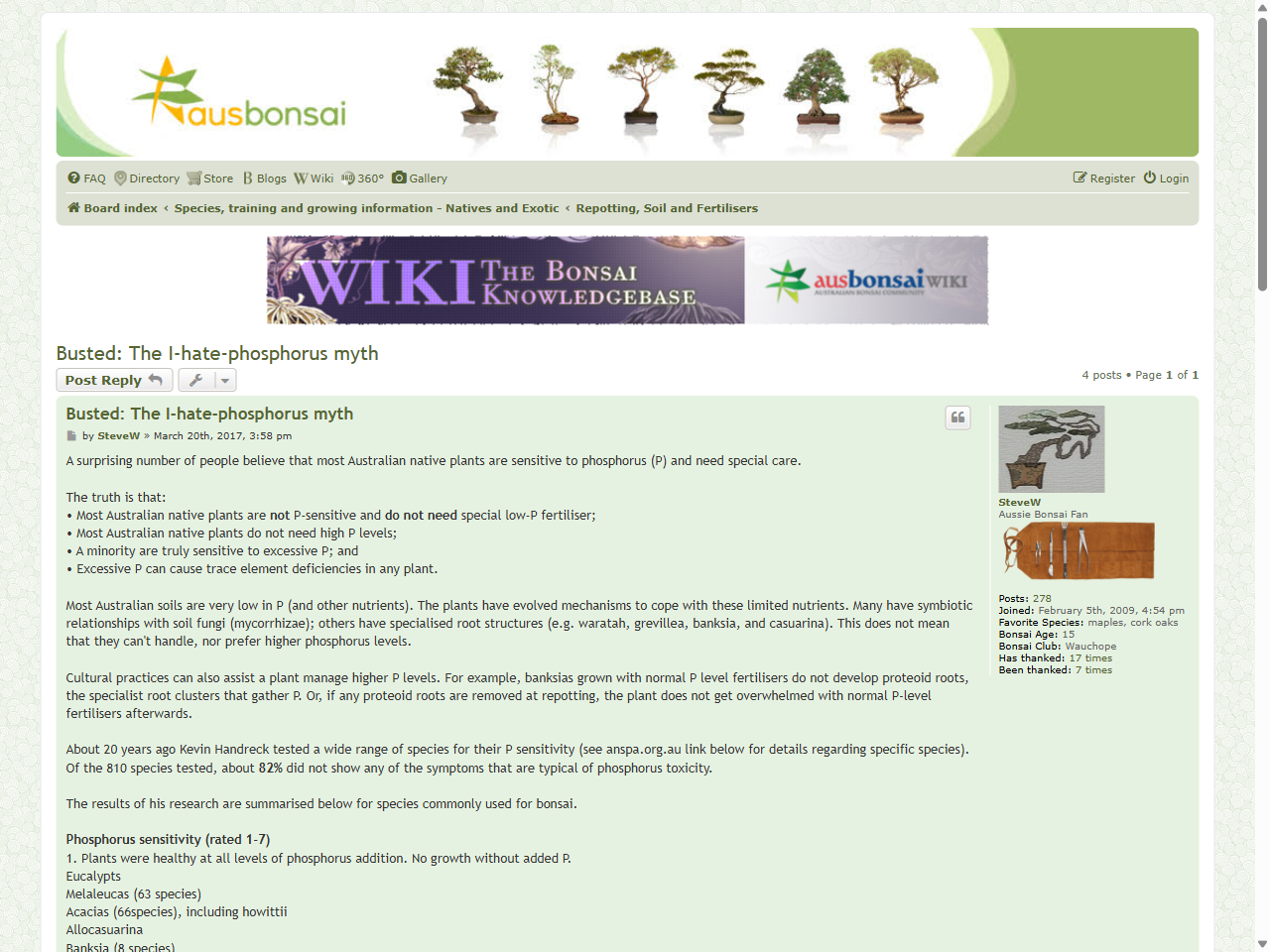 Preview of Busted: The I-hate-phosphorus myth - AusBonsai, accessed August 11, 2025