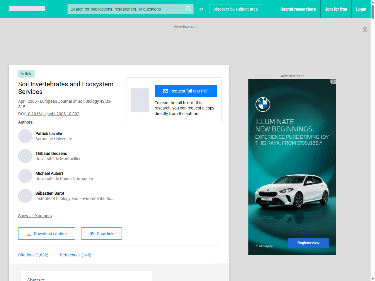 Preview of Soil Invertebrates and Ecosystem Services | Request PDF - ResearchGate