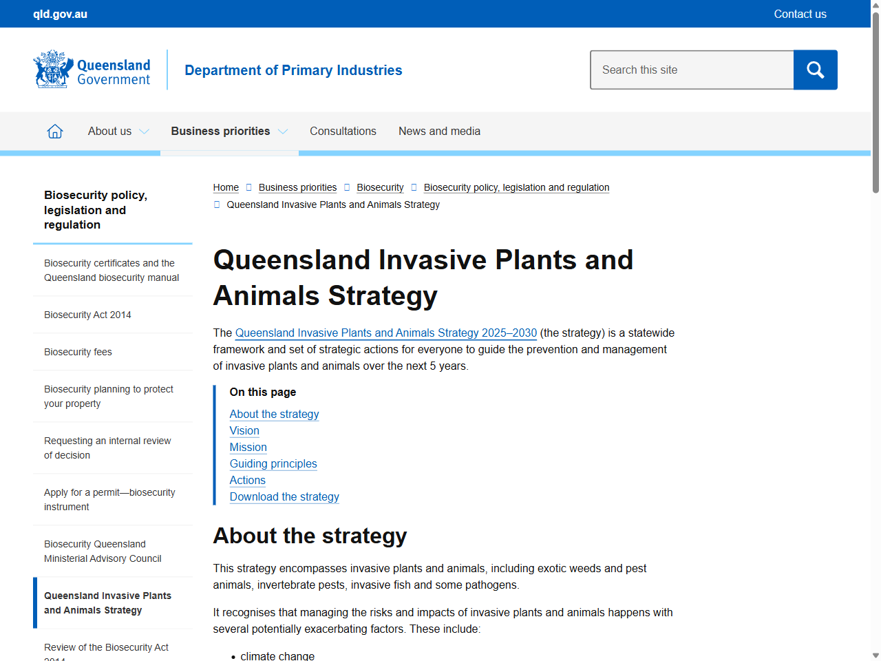 Preview of Managing invasive species (Report 1: 2023–24) - Queensland Audit Office