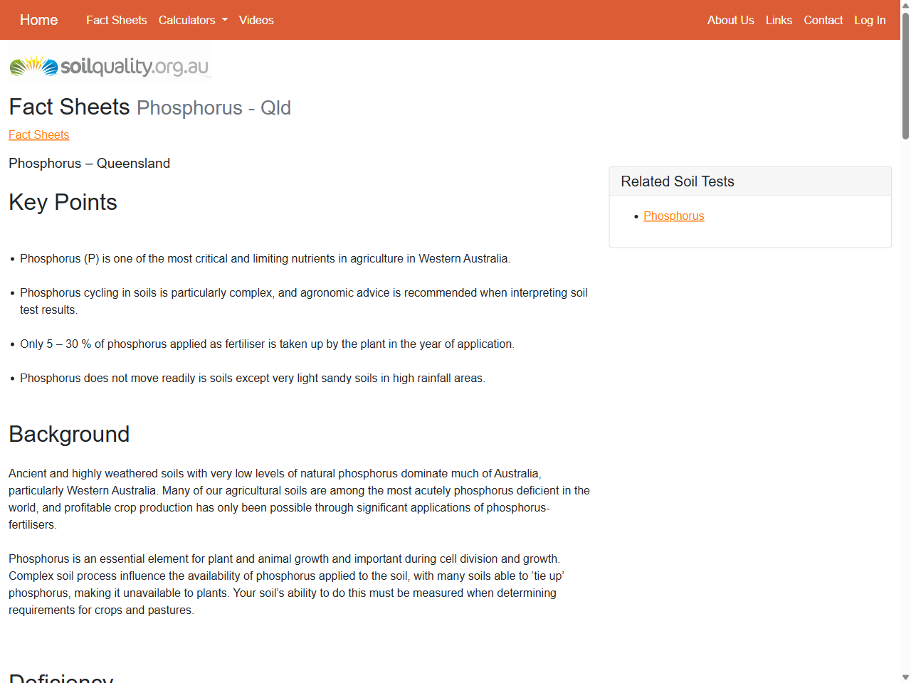 Preview of Phosphorus - WA | Fact Sheets | soilquality.org.au, accessed July 21, 2025,