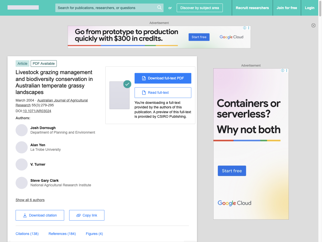 Preview of Livestock grazing management and biodiversity conservation in Australian temperate grassy landscapes - ResearchGate, accessed August 5, 2025, 