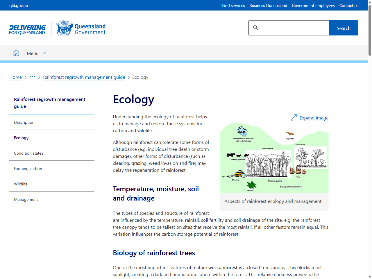 Preview of Ecology | Environment, land and water | Queensland Government, accessed July 20, 2025, 